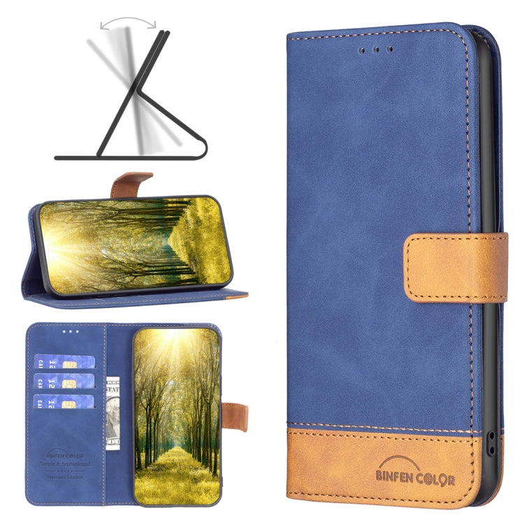 For Samsung Galaxy S20 Ultra BF11 Color Matching Skin Feel Leather Phone Case(Blue) - free shipping - PMC TechLife - Order now!