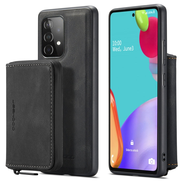 For Samsung Galaxy A33 5G JEEHOOD Magnetic Zipper Horizontal Flip Phone Leather Case(Black) - Galaxy Phone Cases by JEEHOOD | Online Shopping South Africa | PMC TechLife | Buy Now Pay Later Mobicred