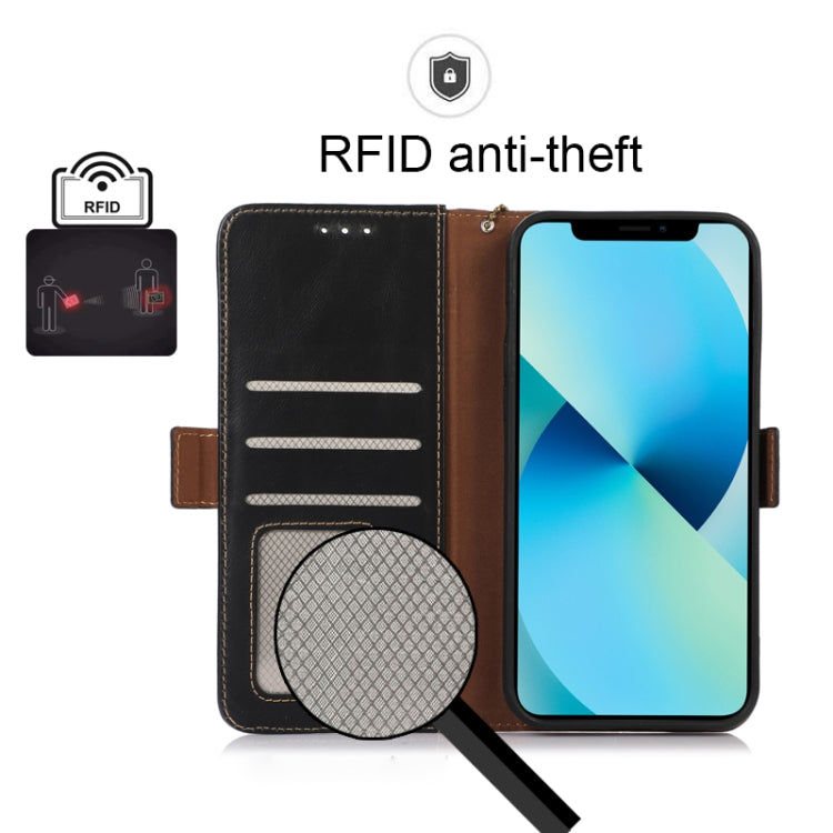 For Xiaomi 12 Lite Crazy Horse Top Layer Cowhide Leather Phone Case(Black) - Xiaomi Cases by PMC TechLife | Online Shopping South Africa | PMC TechLife