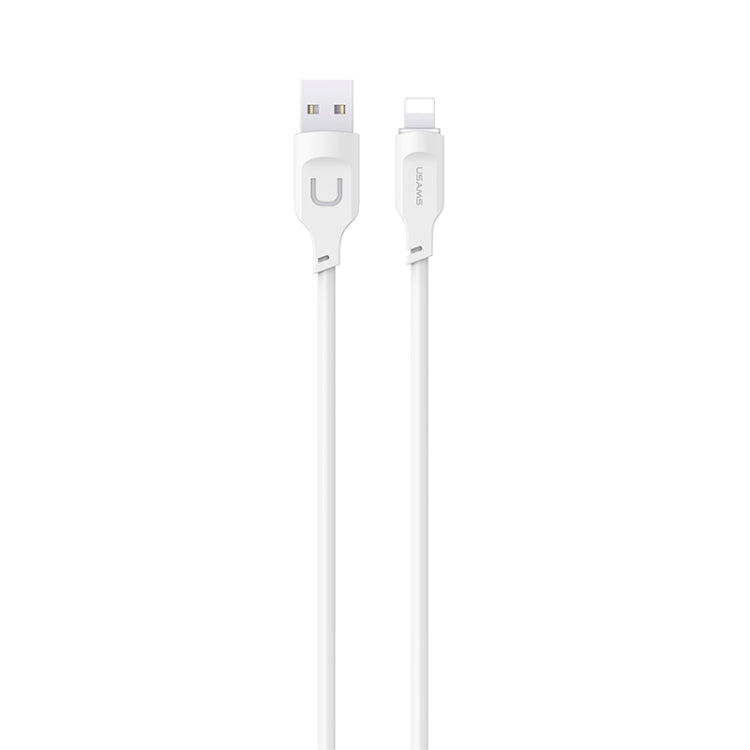 USAMS US-SJ565 8 Pin Fast Charing Data Cable with Light, Length: 1.2m(White) - Normal Style Cable by USAMS | Online Shopping South Africa | PMC Jewellery
