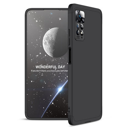 For Xiaomi Redmi Note 11 Pro 4G / 5G Global GKK Three Stage Splicing Full Coverage PC Case(Black) - Redmi Note 11 Pro Case by GKK | Online Shopping South Africa | PMC Jewellery