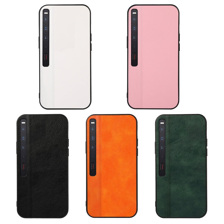 For Huawei Mate Xs 2 Two-color Litchi Texture PU Phone Case(White) - Huawei Cases by PMC TechLife | Online Shopping South Africa | PMC TechLife | Buy Now Pay Later Mobicred