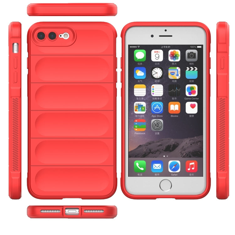For iPhone SE 2022 / SE 2020 / 8 / 7 Magic Shield TPU + Flannel Phone Case(Black) - iPhone SE 2022 / 2020 / 8 / 7 Cases by PMC TechLife | Online Shopping South Africa | PMC TechLife | Buy Now Pay Later Mobicred