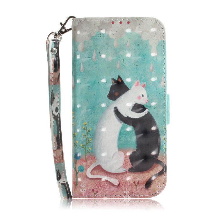 For Xiaomi 12 / 12X 3D Colored Horizontal Flip Leather Phone Case(Black White Cat) - 12 Cases by PMC Jewellery | Online Shopping South Africa | PMC Jewellery