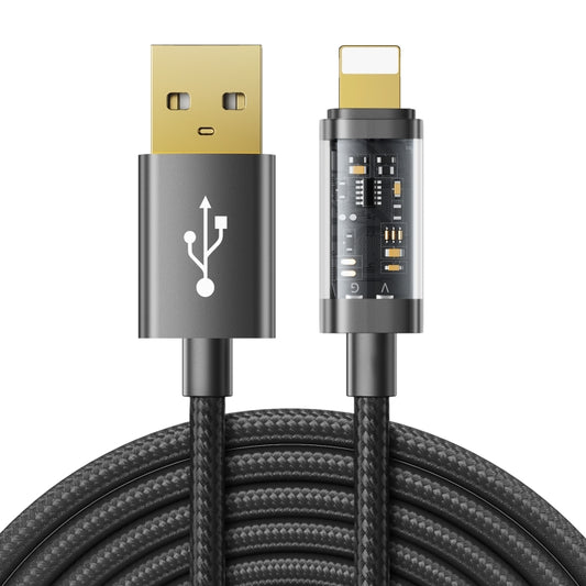 JOYROOM S-UL012A20 USB-A to 8 Pin 2.4A Sync Data Cable, Cable Length:2m(Black) - Normal Style Cable by JOYROOM | Online Shopping South Africa | PMC Jewellery