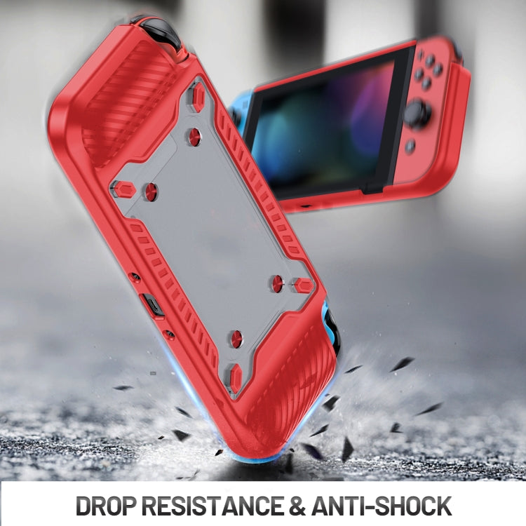 Game Handle Gamepad TPU+PC Protective Case for Switch OLED(Red) - Cases by PMC Jewellery | Online Shopping South Africa | PMC Jewellery