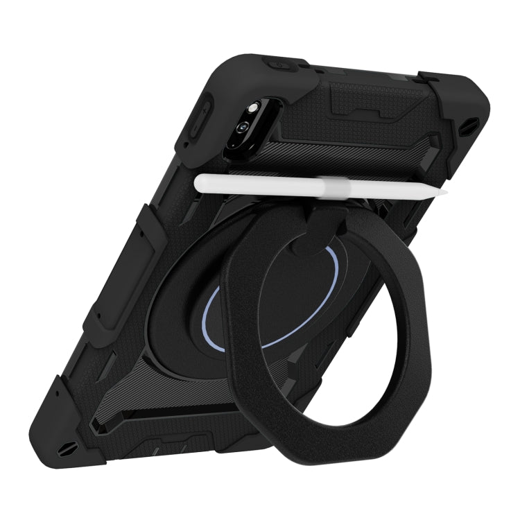 For Honor V6/Tablet V7 Armor Contrast Color Silicone + PC Tablet Case(Black) - Honor by PMC TechLife | Online Shopping South Africa | PMC TechLife | Buy Now Pay Later Mobicred