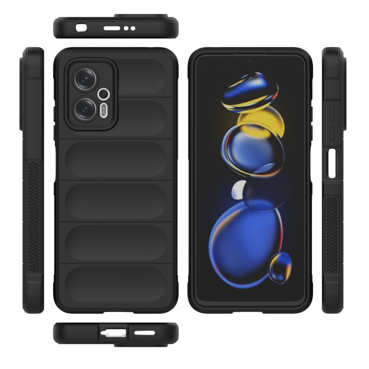 For Xiaomi Redmi Note 11T Pro Magic Shield TPU + Flannel Phone Case(Grey) - free shipping - PMC TechLife - Order now!