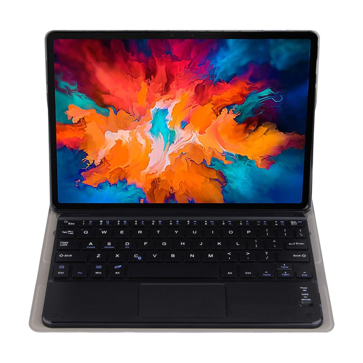 For Lenovo Tab M10 HD Gen 2 Touchpad Bluetooth Keyboard Leather Tablet Case(Black) - Lenovo Keyboard by PMC TechLife | Online Shopping South Africa | PMC TechLife