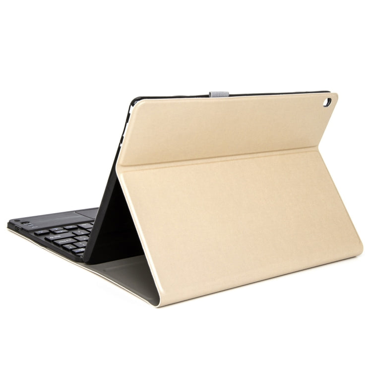 For Lenovo Tab M10 HD Gen 2 Touchpad Bluetooth Keyboard Leather Tablet Case(Gold) - free shipping - PMC TechLife - Order now!