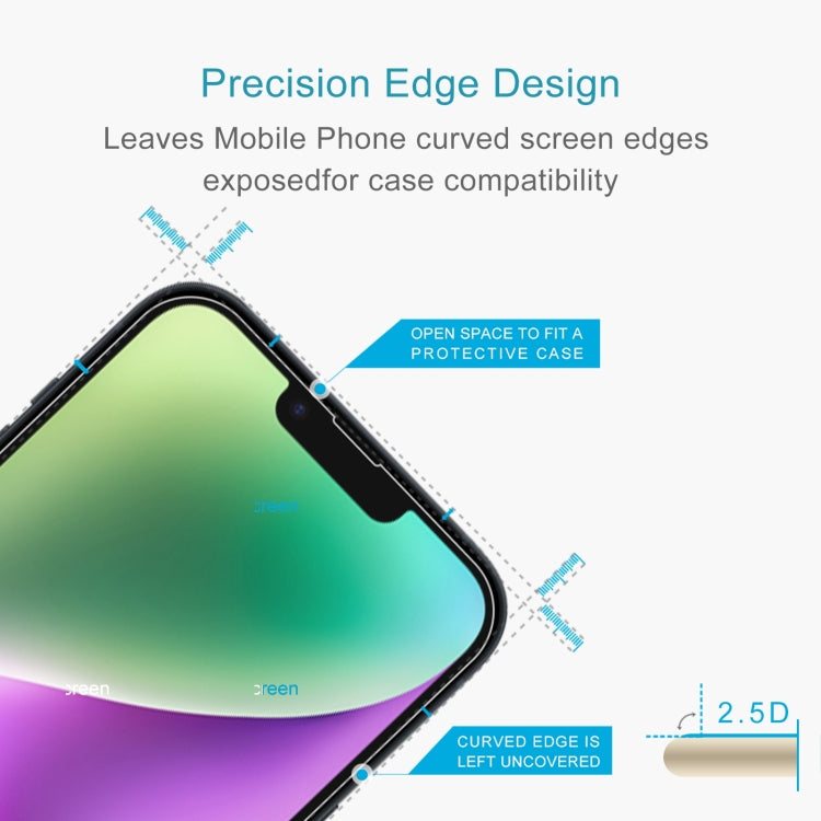 For iPhone 14 10pcs 0.26mm 9H 2.5D Tempered Glass Film - iPhone 14 Tempered Glass by PMC Jewellery | Online Shopping South Africa | PMC Jewellery