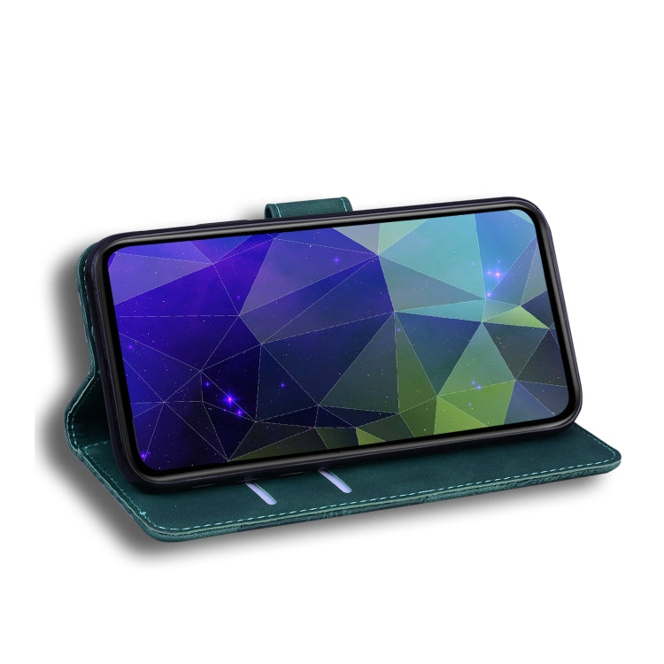 For Honor X8 Skin Feel Pure Color Flip Leather Phone Case(Green) - Honor Cases by PMC TechLife | Online Shopping South Africa | PMC TechLife | Buy Now Pay Later Mobicred