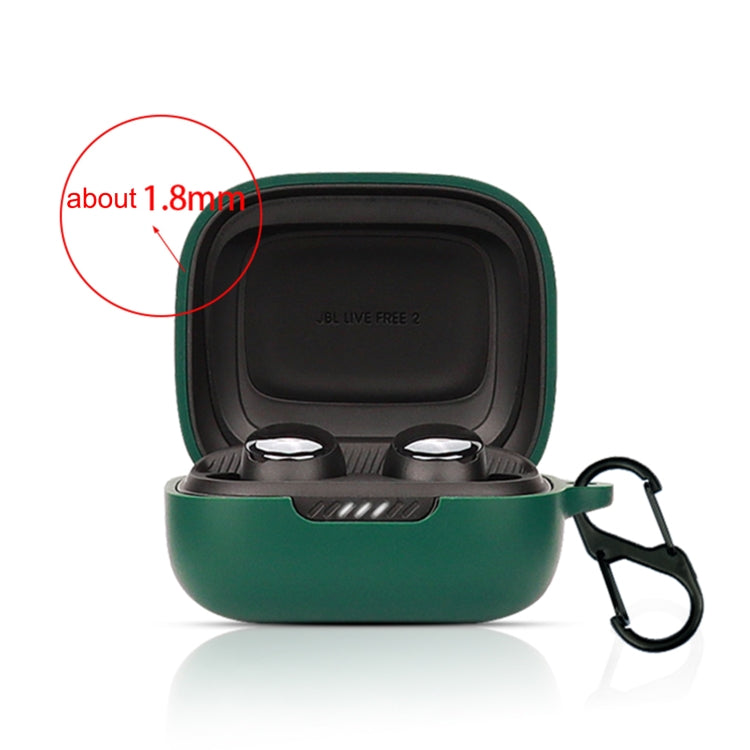 Bluetooth Earphone Silicone Protective Case For JBL Live Free 2 TWS(Black) - JBL Earphone Case by PMC TechLife | Online Shopping South Africa | PMC TechLife | Buy Now Pay Later Mobicred