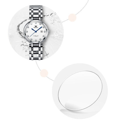 OLEVS 5575 Exquisite Dial Waterproof Ladies Quartz Watch(Roman Dial) - Metal Strap Watches by OLEVS | Online Shopping South Africa | PMC Jewellery | Buy Now Pay Later Mobicred