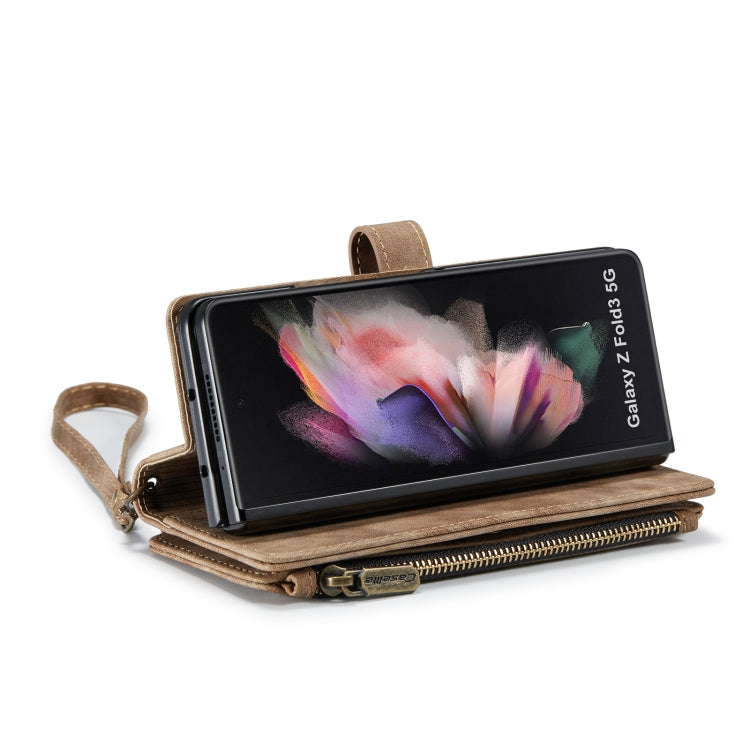 For Samsung Galaxy Z Fold3 5G CaseMe C30 Multifunctional Phone Leather Phone Case(Brown) - free shipping - PMC TechLife - Order now!