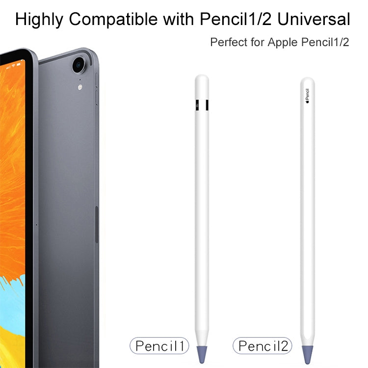 8 PCS / Set Universal Wearable Stylus Nib Cover For Apple Pencil 1 / 2(Yellow) - Pencil Accessories by PMC TechLife | Online Shopping South Africa | PMC TechLife