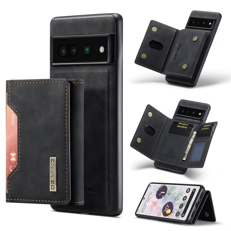 For Google Pixel 7 Pro 5G DG.MING M2 Series 3-Fold Multi Card Bag Phone Case(Black) - free shipping - PMC TechLife - Order now!