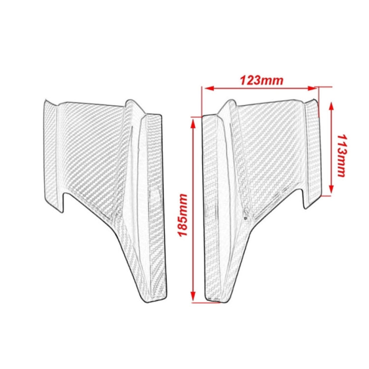 Motorcycle Winglet Aerodynamic Wing Kit Spoiler for Honda ADV150 2019-2020(Carbon Fiber) - free shipping - PMC TechLife - Order now!