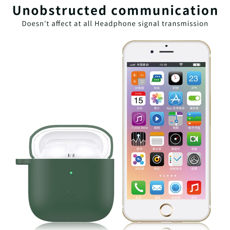 Liquid Silicone One-piece Earphone Protective Case For Redmi Buds3(Dark Night Green) - Xiaomi Earphone Case by PMC TechLife | Online Shopping South Africa | PMC TechLife