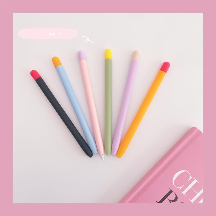 Contrasting Color Silicone Protective Case For Apple Pencil 2(Pink) - Pencil Accessories by PMC TechLife | Online Shopping South Africa | PMC TechLife