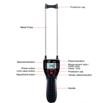 BENETECH GM650A Grain Moisture Meter, Battery Not Included - PH & Moisture Meter by PMC Jewellery | Online Shopping South Africa | PMC Jewellery