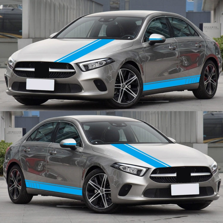 D-930 Lines Pattern Car Modified Decorative Sticker(Blue) - free shipping - PMC TechLife - Order now!