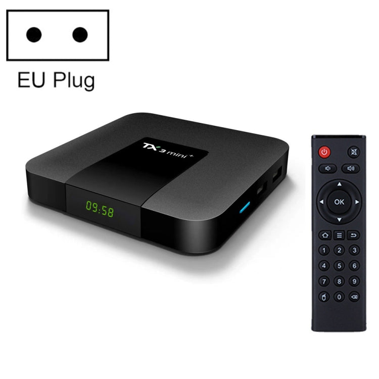 TX3 mini+  Android 11.0 Smart TV Box, Amlogic S905W2 Quad Core, Memory:4GB+32GB, 2.4GHz / 5GHz WiFi(EU Plug) - Amlogic S905 by PMC Jewellery | Online Shopping South Africa | PMC Jewellery