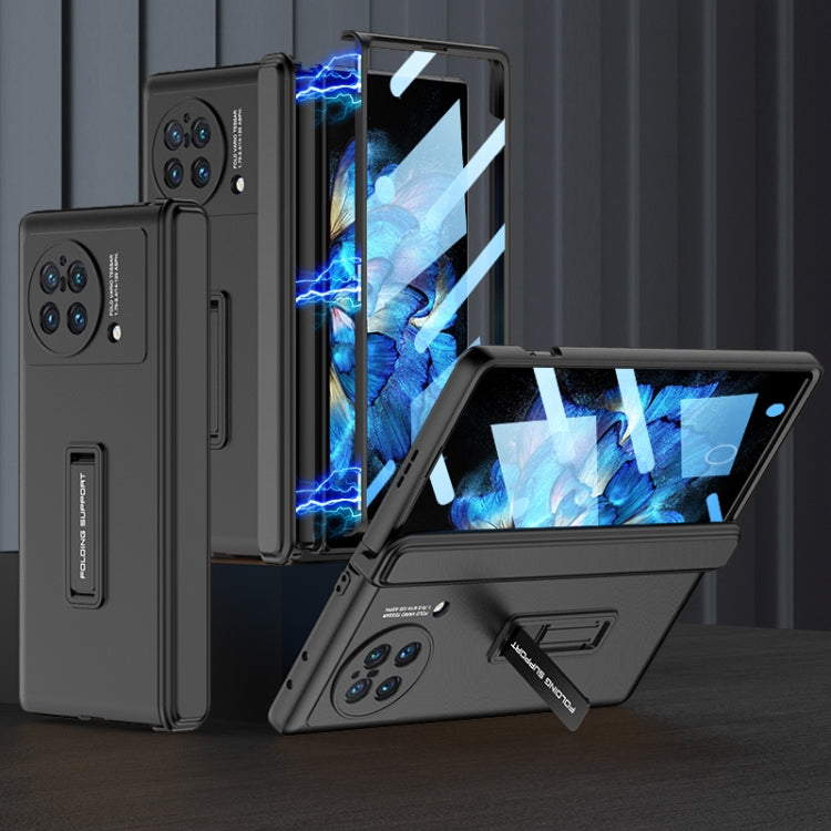 For vivo X Fold GKK Magnetic Hinge Flip Phone Case with Holder(Black) - free shipping - PMC TechLife - Order now!