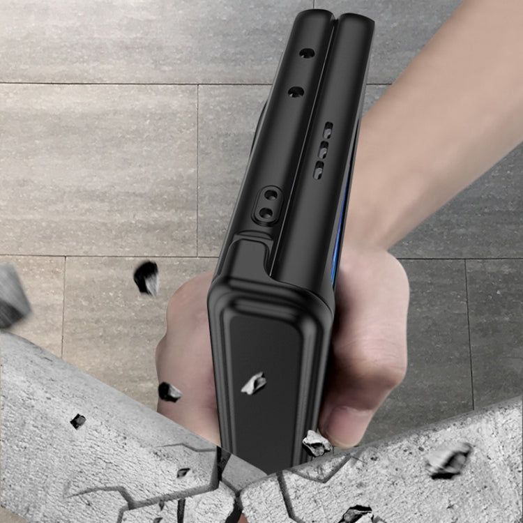For vivo X Fold GKK Magnetic Hinge Flip Phone Case with Holder(Black) - free shipping - PMC TechLife - Order now!