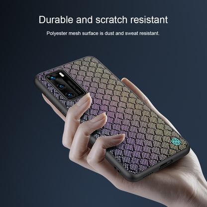 For Huawei P40 NILLKIN Glorious Series TPU + PC 3D Geometric Texture Reflective Mobile Phone Protective Case(Rainbow Light) - Huawei Cases by NILLKIN | Online Shopping South Africa | PMC Jewellery