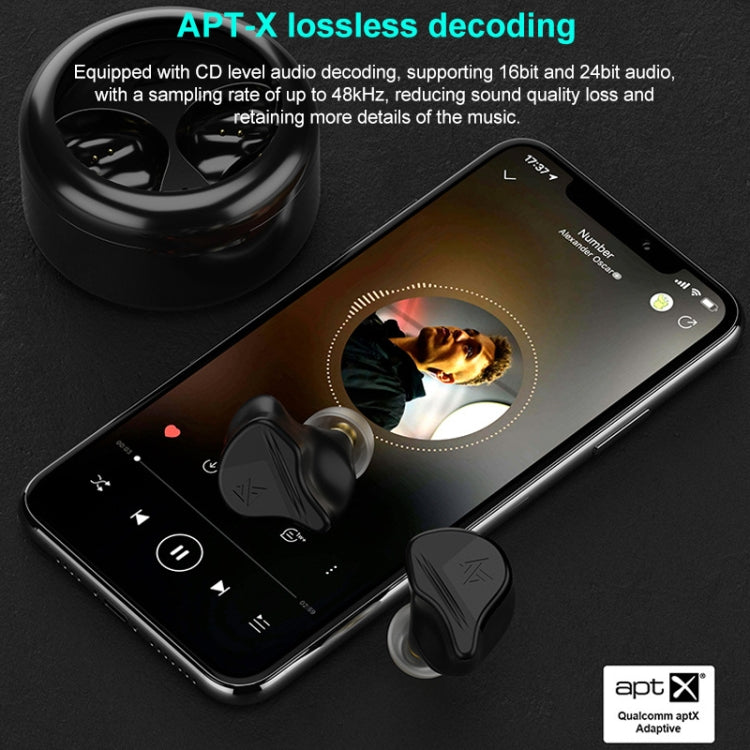 KZ-VXS Ten-Unit Coil Iron Stereo In-Ear Sports Bluetooth Earphones(Obsidian Black) - Bluetooth Earphone by KZ | Online Shopping South Africa | PMC Jewellery