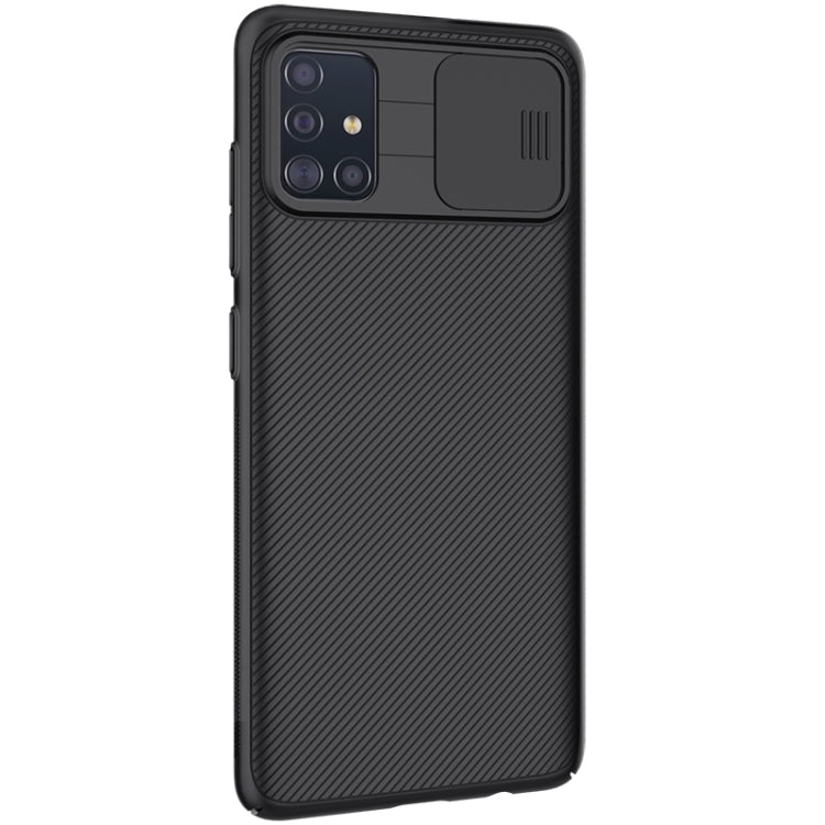 For Galaxy A51 NILLKIN Black Mirror Series PC Camshield Full Coverage Dust-proof Scratch Resistant Mobile Phone Case(Black) - Galaxy Phone Cases by NILLKIN | Online Shopping South Africa | PMC Jewellery