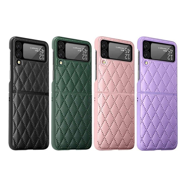 For Samsung Galaxy Z Flip4 Diamond Lattice Hinge Phone Case(Purple) - free shipping - PMC TechLife - Order now!