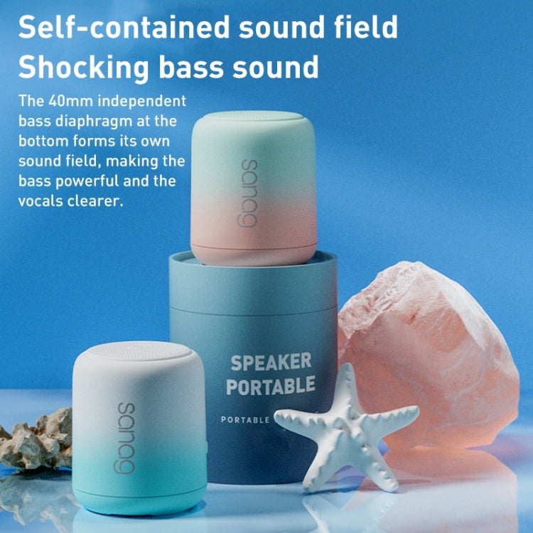 Sanag X6S Outdoor Portable Mini Gradient Bluetooth Speaker(White Pink) - Mini Speaker by Sanag | Online Shopping South Africa | PMC TechLife | Buy Now Pay Later Mobicred