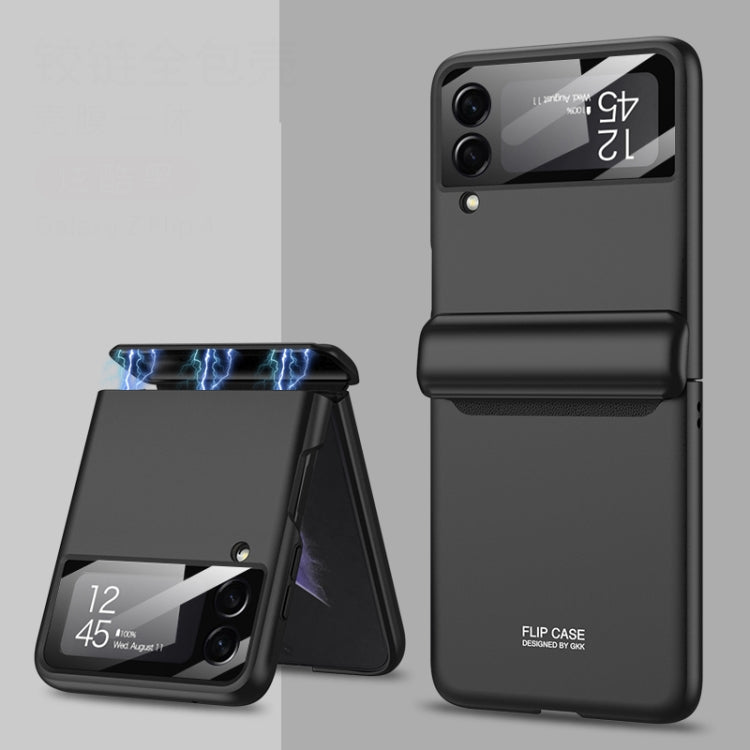 For Samsung Galaxy Z Flip4 GKK Magnetic Fold All-inclusive Protective Phone Case(Black) - Galaxy Z Flip4 5G Cases by GKK | Online Shopping South Africa | PMC Jewellery