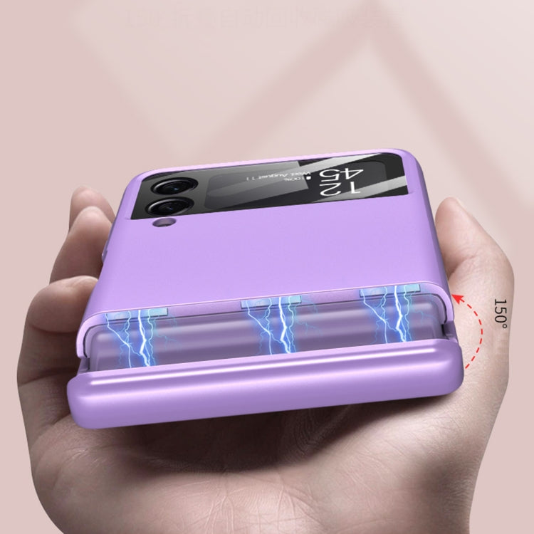 For Samsung Galaxy Z Flip4 GKK Magnetic Fold All-inclusive Protective Phone Case(Blue) - Galaxy Z Flip4 5G Cases by GKK | Online Shopping South Africa | PMC TechLife | Buy Now Pay Later Mobicred