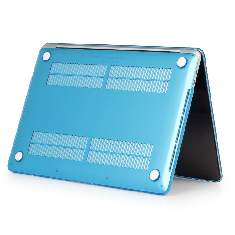 Laptop Crystal Style Protective Case For MacBook Pro 13.3 inch A2338 2022(Water Blue) - MacBook Pro Cases by PMC TechLife | Online Shopping South Africa | PMC TechLife