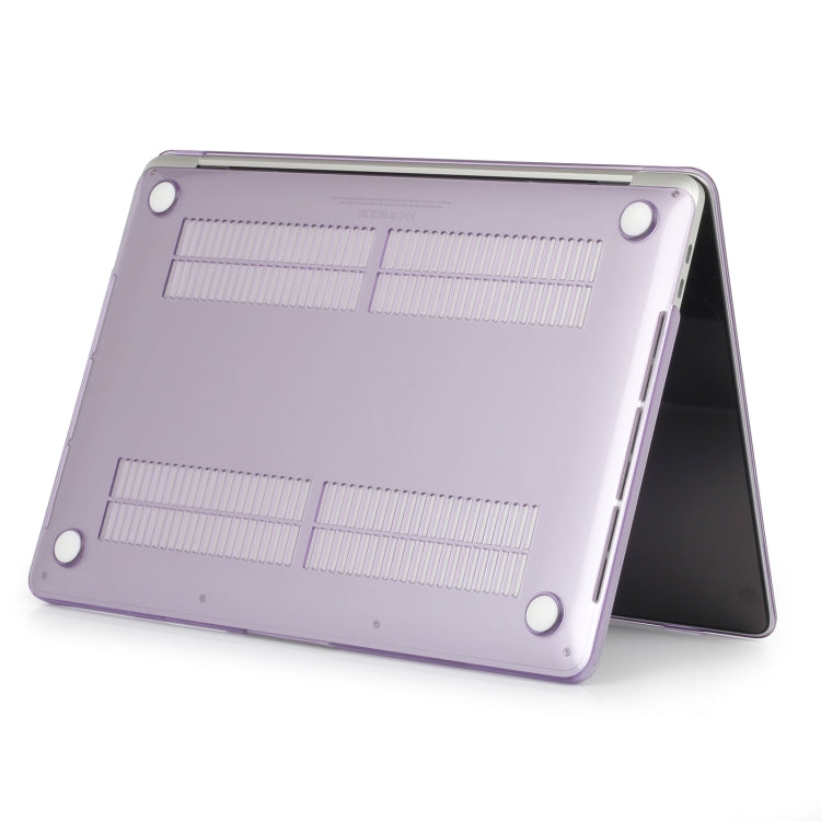 Laptop Crystal Style Protective Case For MacBook Pro 13.3 inch A2338 2022(Purple) - MacBook Pro Cases by PMC TechLife | Online Shopping South Africa | PMC TechLife