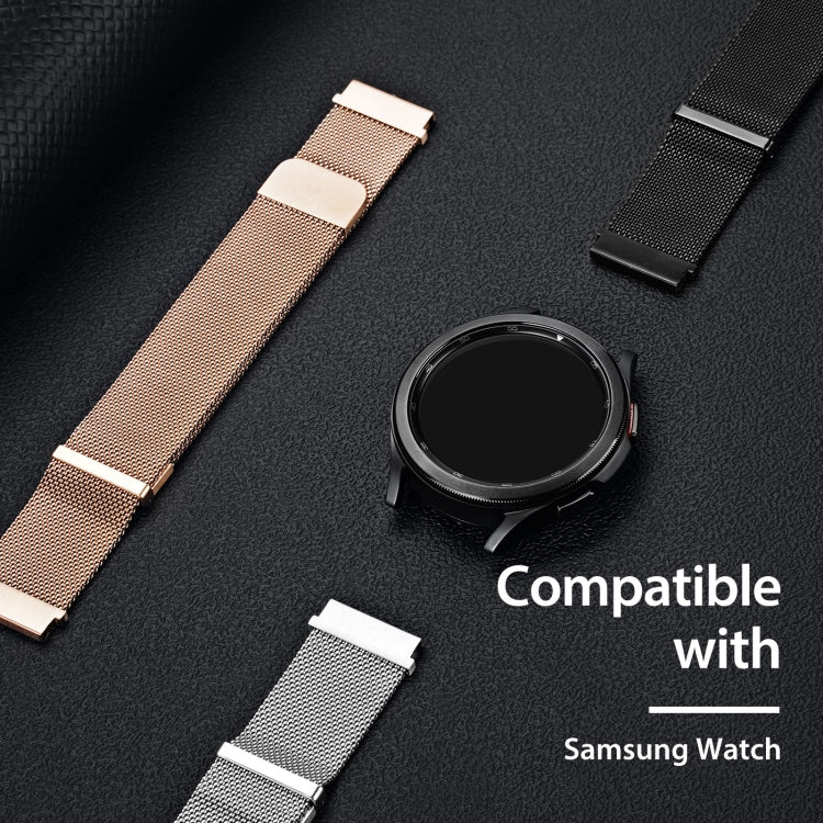 DUX DUCIS Milanese Watch Band For Samsung Watch Series 20mm(Silver) - Watch Bands by DUX DUCIS | Online Shopping South Africa | PMC TechLife | Buy Now Pay Later Mobicred