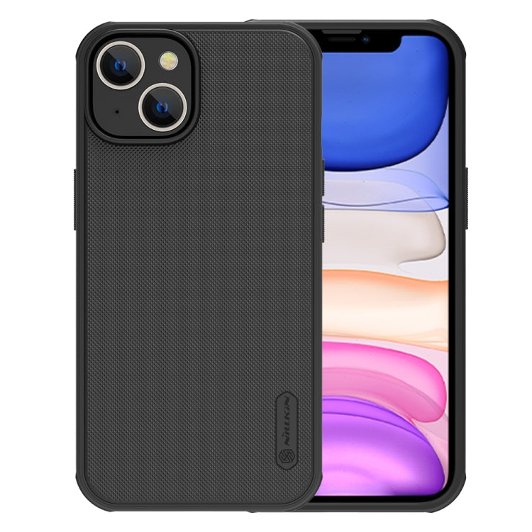 For iPhone 14 NILLKIN Frosted Shield Pro PC + TPU Phone Case (Black) - iPhone 14 Cases by NILLKIN | Online Shopping South Africa | PMC TechLife
