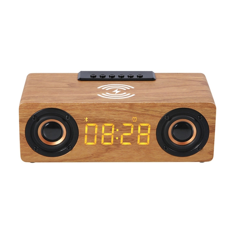 K1 Multifunctional Desktop Wooden Bluetooth Speaker Wireless Loudspeaker(Yellow) - Desktop Speaker by PMC Jewellery | Online Shopping South Africa | PMC Jewellery