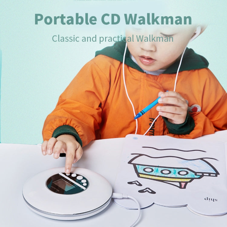 Kecag KC-706 Portable Walkman CD Player(White) - DVD & LCD Player by Kecag | Online Shopping South Africa | PMC Jewellery | Buy Now Pay Later Mobicred