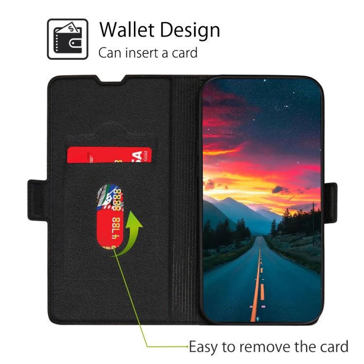 For OnePlus 10T Ultra-thin Voltage Side Buckle Leather Phone Case(Black) - free shipping - PMC TechLife - Order now!