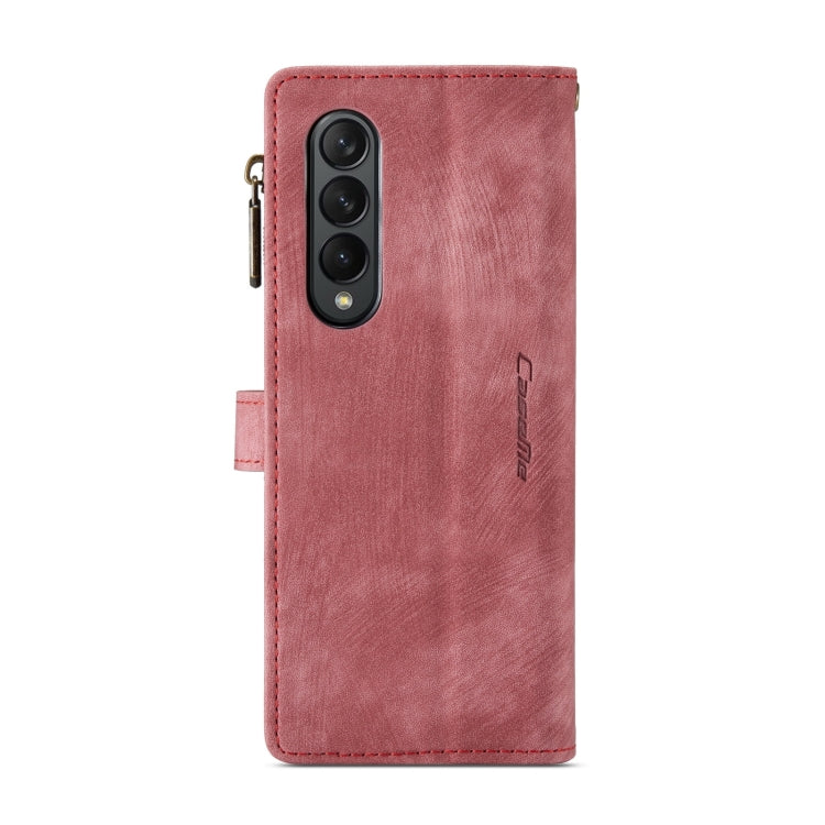 For Samsung Galaxy Z Fold4 5G CaseMe C30 Multifunctional Card Slots Zipper Phone Leather Phone Case(Red) - free shipping - PMC TechLife - Order now!