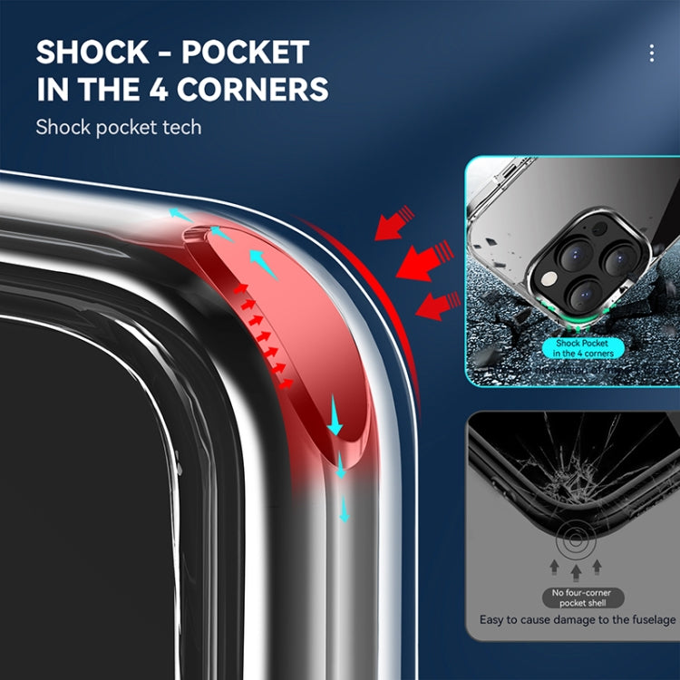 For iPhone 13 Pro Four Corner Airbag Shockproof Holder Phone Case (Transparent) - free shipping - PMC TechLife - Order now!