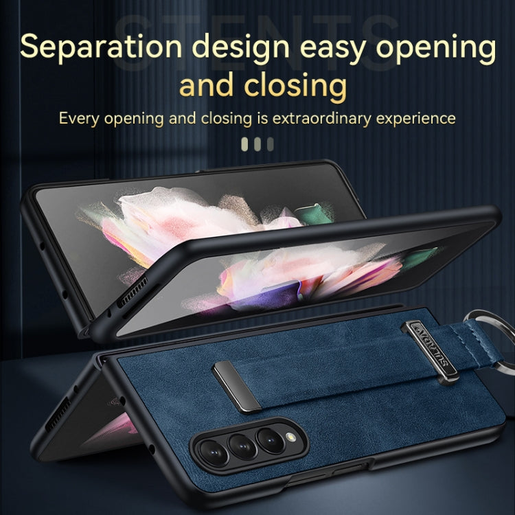 For Samsung Galaxy Z Fold4 SULADA Cool Series PC + Leather Texture Skin Feel Shockproof Phone Case(Brown) - Galaxy Z Fold4 5G Cases by SULADA | Online Shopping South Africa | PMC TechLife