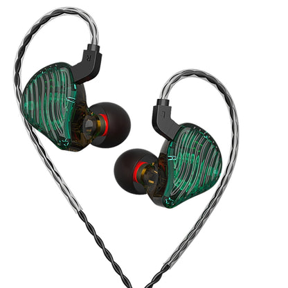 CVJ-CSE Ring Iron Hybrid Music Running Sports In-Ear Wired Headphone, Style:Without Mic(Green) - In Ear Wired Earphone by CVJ | Online Shopping South Africa | PMC Jewellery