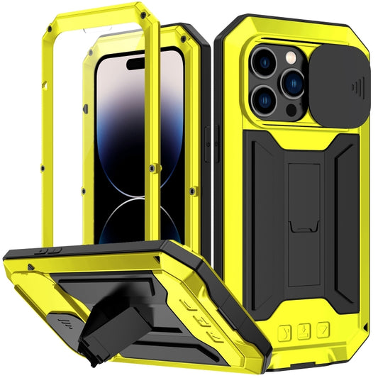 For iPhone 14 Pro Max R-JUST Shockproof Life Waterproof Dust-proof Case (Yellow) - iPhone 14 Pro Max Cases by R-JUST | Online Shopping South Africa | PMC Jewellery