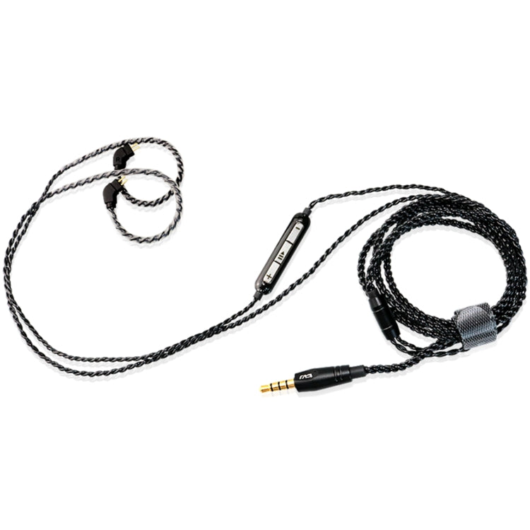 CVJ-V1 1.25m Oxygen-free Copper Silver Plated Upgrade Cable For 0.75mm Earphones, With Mic - Cable & Splitter by CVJ | Online Shopping South Africa | PMC Jewellery