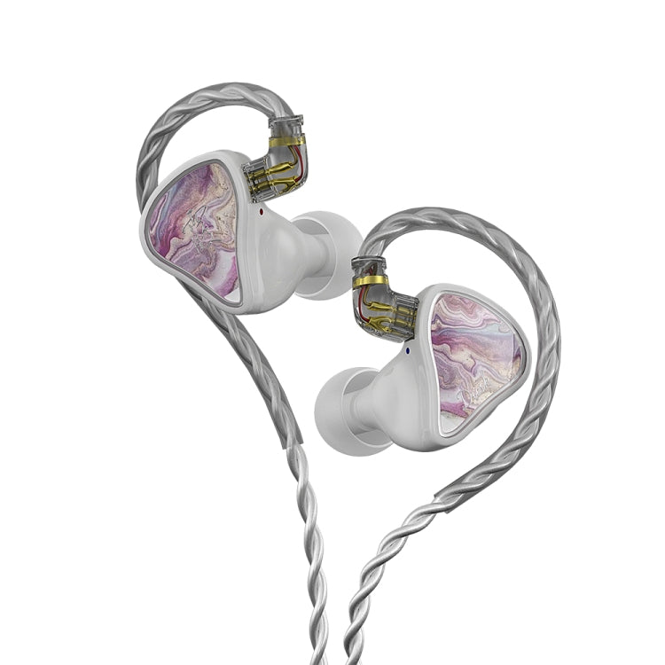 CVJ Hybrid Technology HiFi Music Wired Earphone No Mic(Rosy) - In Ear Wired Earphone by CVJ | Online Shopping South Africa | PMC Jewellery